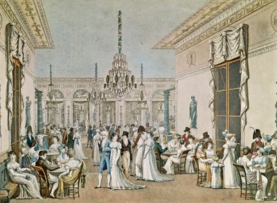 El Café Frascati en 1807 de Philibert Louis Debucourt